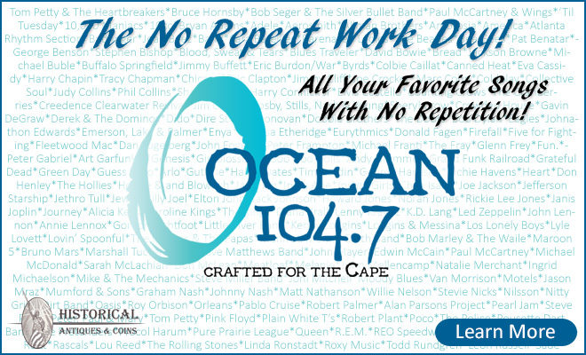 Ocean 104.7 No Repeat Workday sponsored by Historical Antiques and Coins