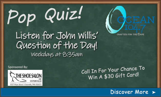 Play John Willis’ Pop Quiz to Win a $30 Gift Card to The Shoe Salon!