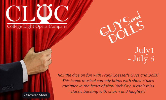 Win a pair of tickets to see Guys and Dolls at The College Light Opera Company!
