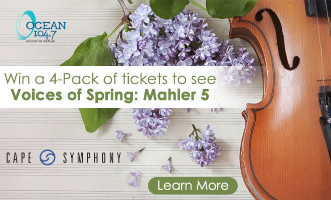 Win a 4-Pack of tickets to see Voices of Spring: Mahler 5 at the Barnstable Performing Arts Center!